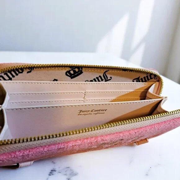 Juicy Couture Lovers Club LG ZA Pink Lemonade Wallet/ Clutch NWT - Picture 9 of 10